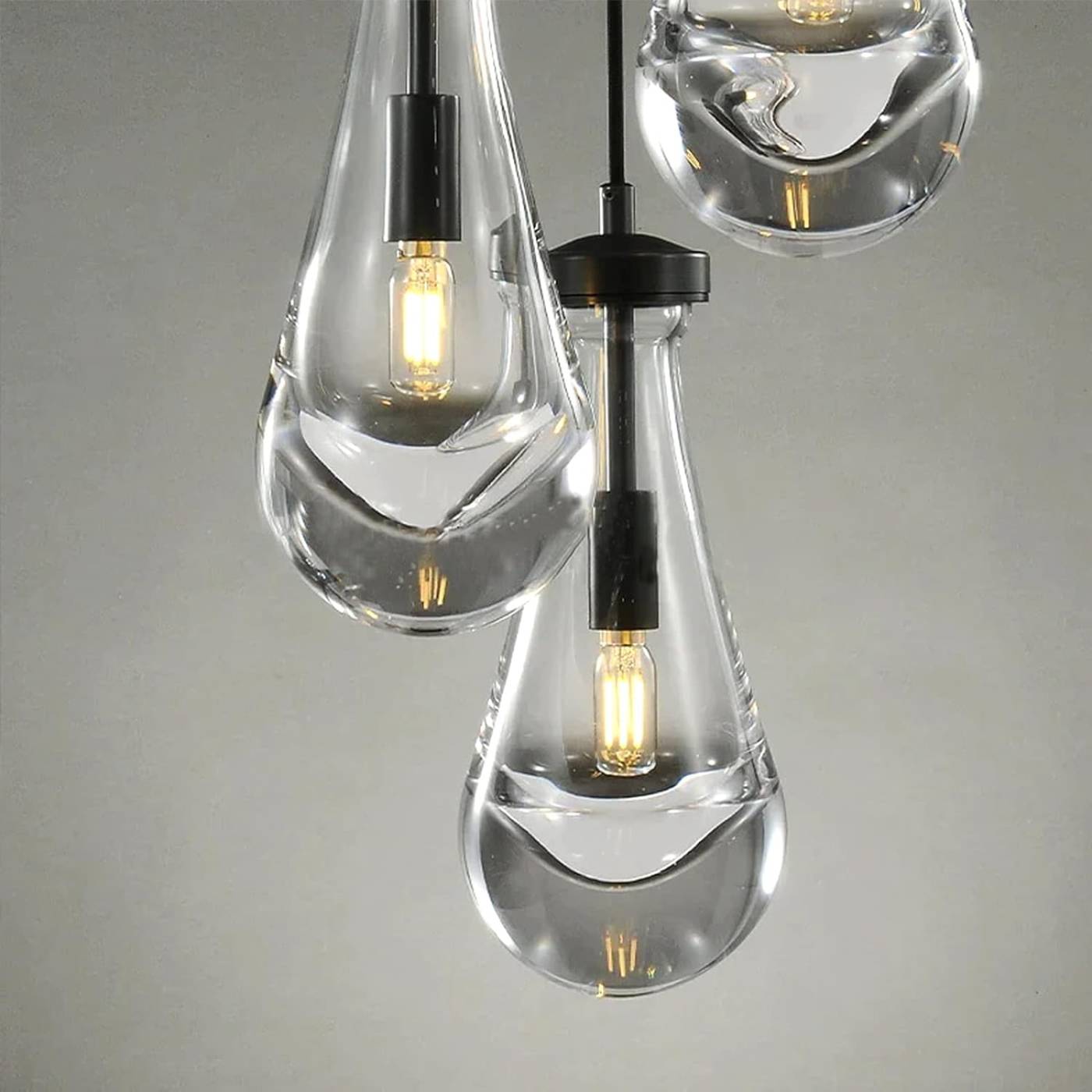 MT9093-1H black brushed gold Светильник подвесной Delight Collection Raindrop MT9093-1H black brushed gold