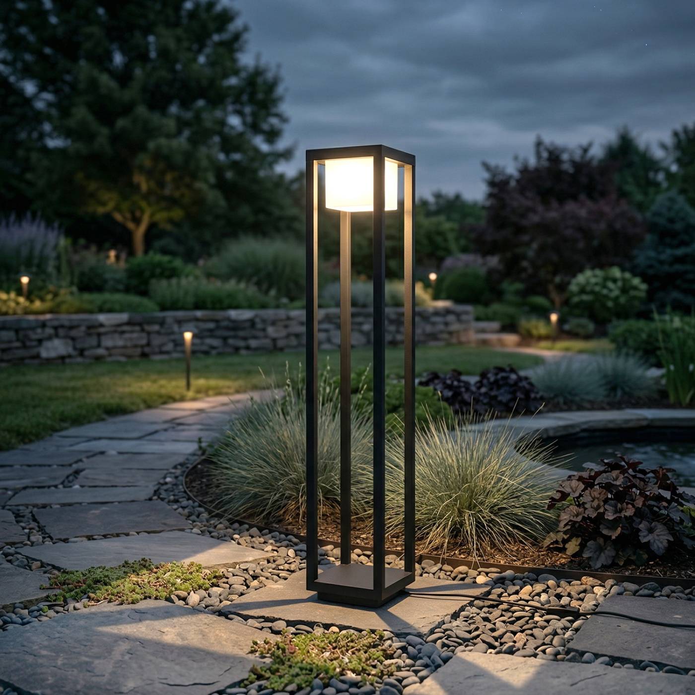 Наземный фонарь Reluce 09978-0.7-001JH 1,0M LED12W BK RLOS