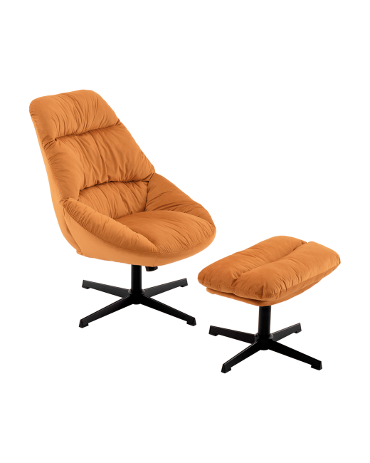 Кресло Stool Group Оррелл QH-8347KT-OT HLR-43 orange