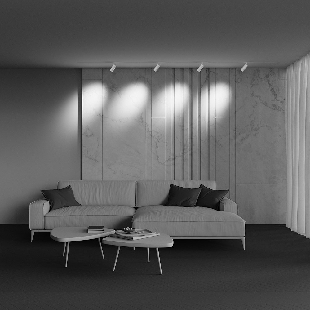 Трековый светильник Maytoni Focus Zoom TR212-4-12WTW-DD2-Z-W