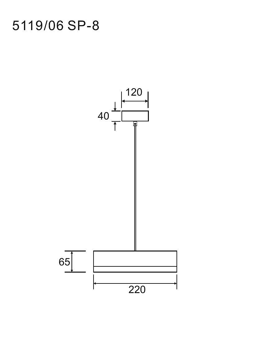5119/06 SP-8 Светильник подвесной Divinare Vaso 5119/06 SP-8