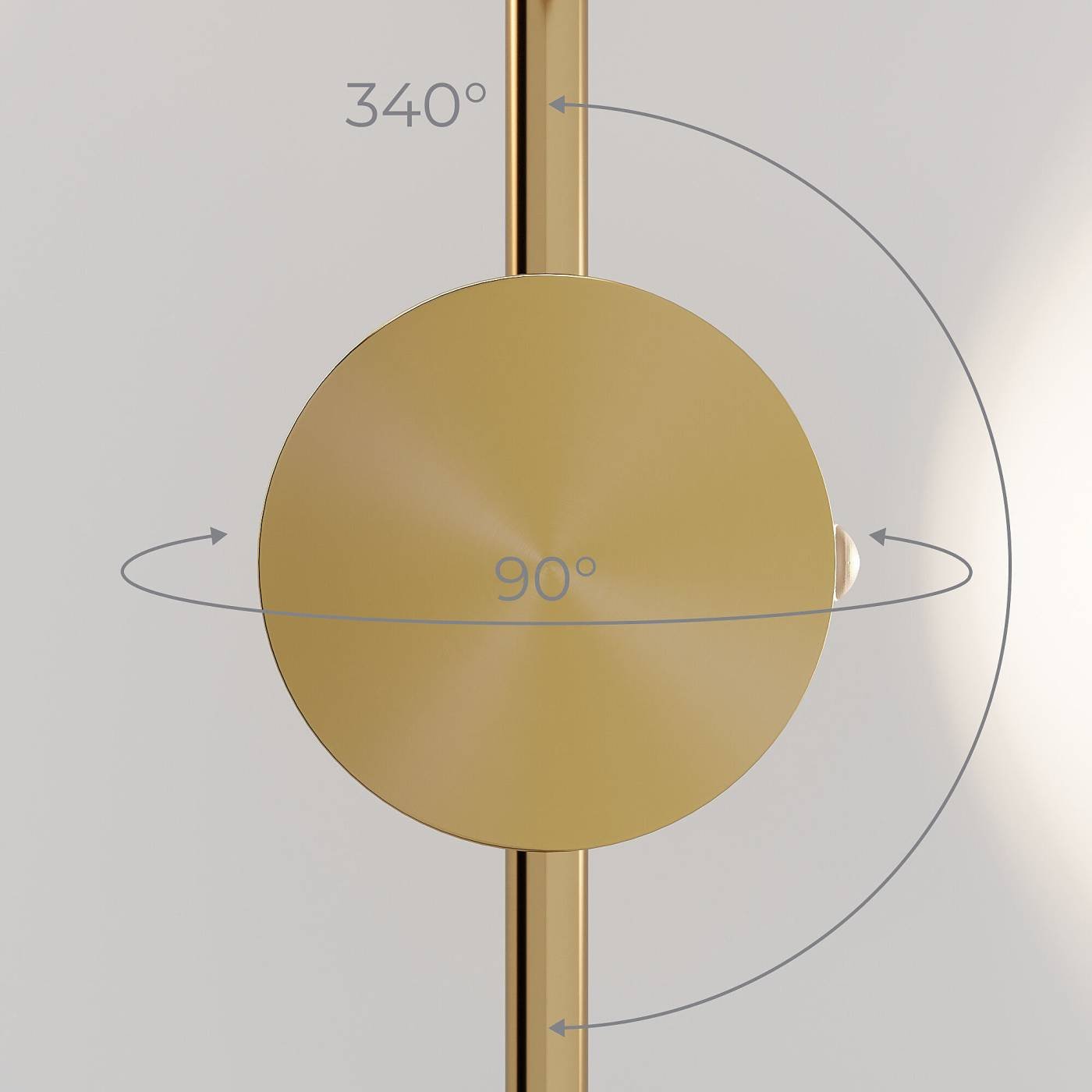 Настенный светильник Elektrostandard Illume Illume латунь (40154/LED) 4000K