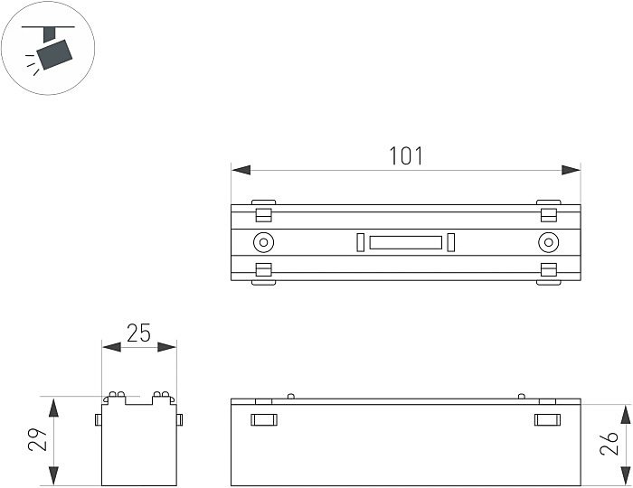 044417 Трековый светильник Arlight Mag-Vibe 044417
