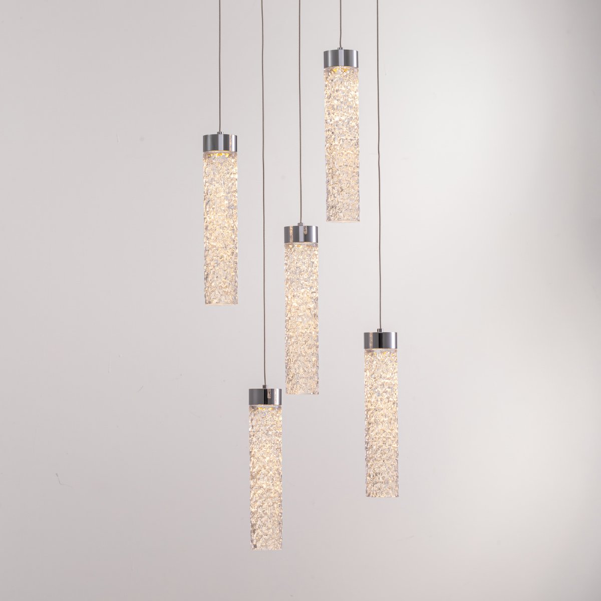 MD24030028-5A chrome/clear Светильник подвесной Delight Collection MD24030028 MD24030028-5A chrome/clear
