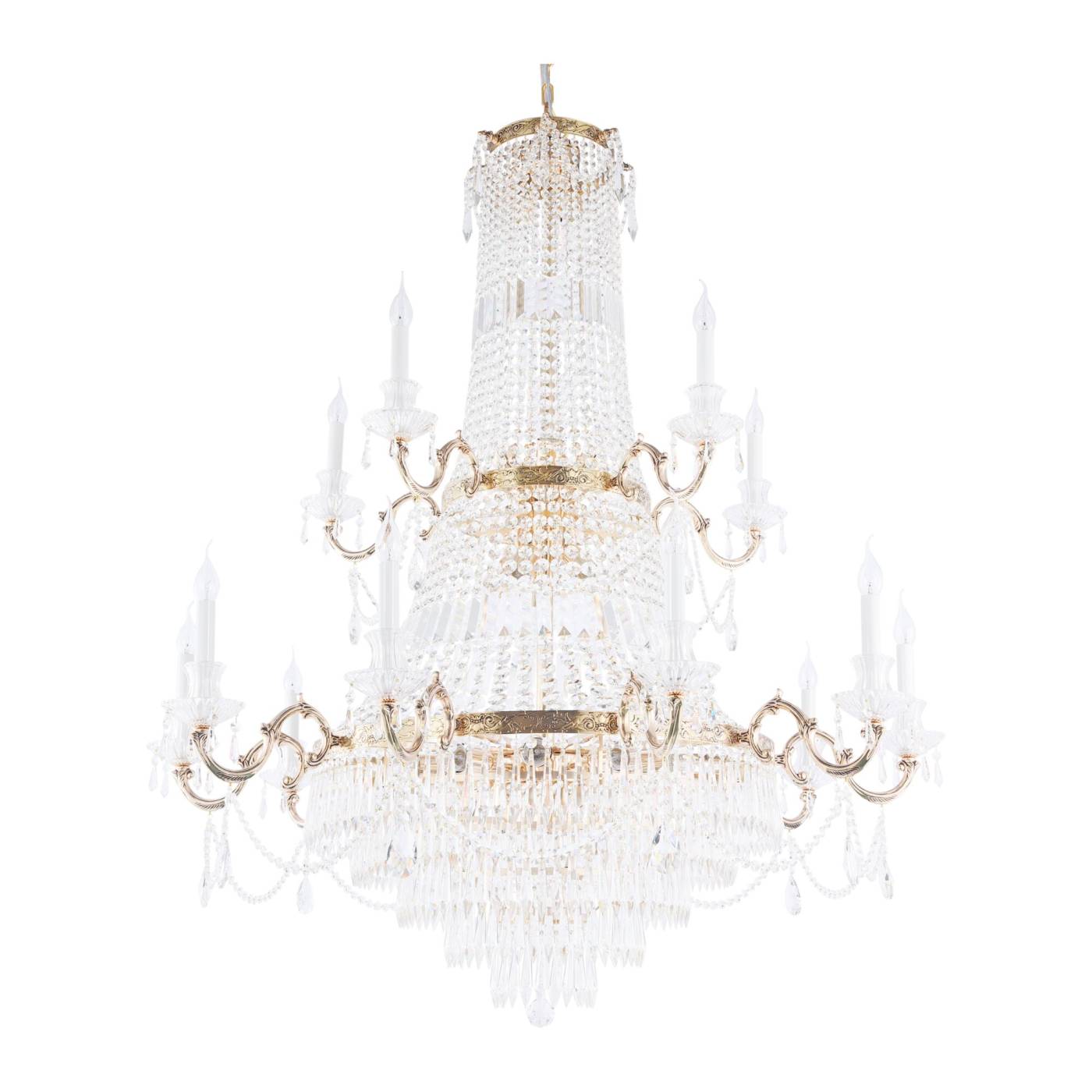 DIA890-PL-42-G Подвесная хрустальная люстра Palace Maytoni DIA890-PL-42-G