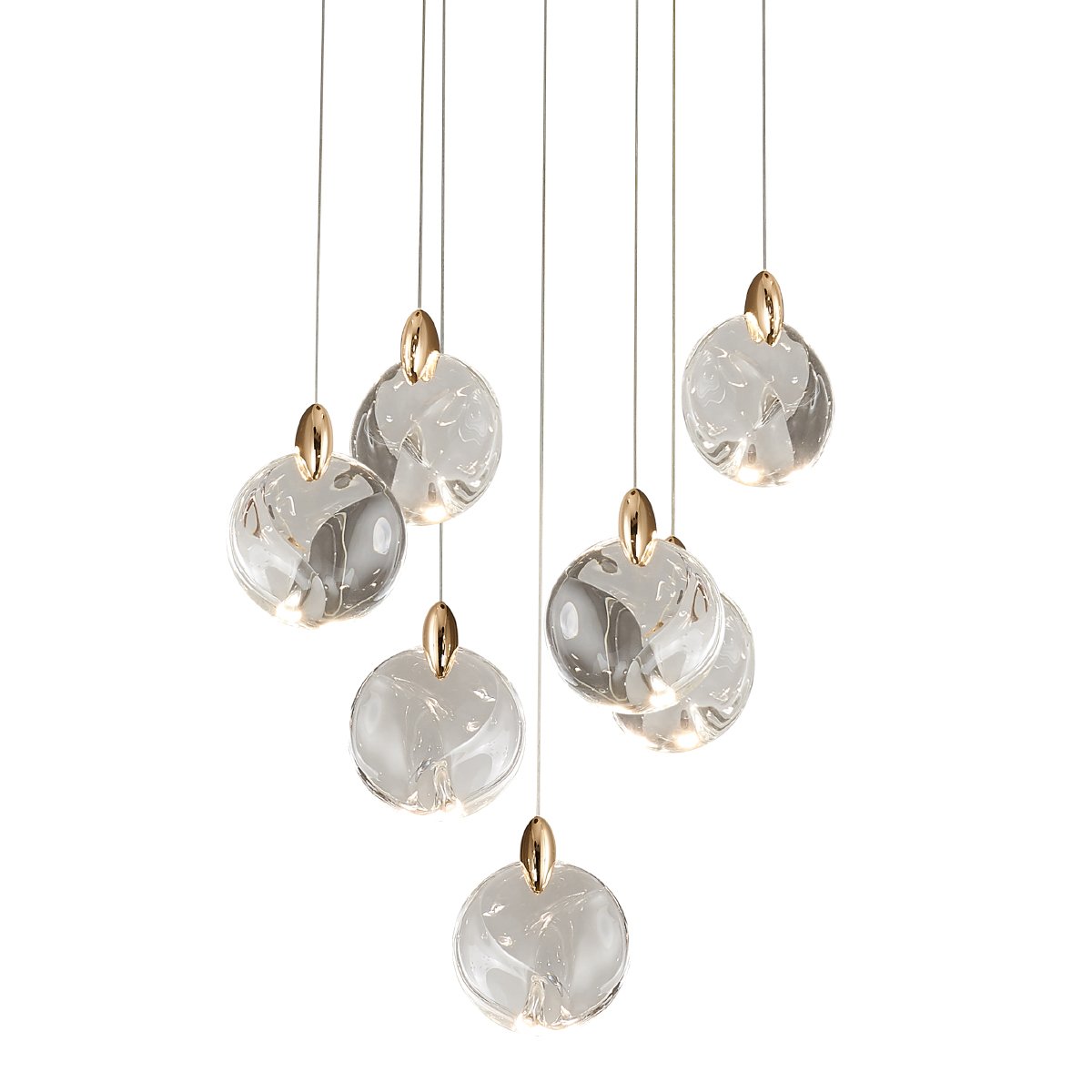 OD2440-7 gold/clear Светильник подвесной Delight Collection OD2440 OD2440-7 gold/clear