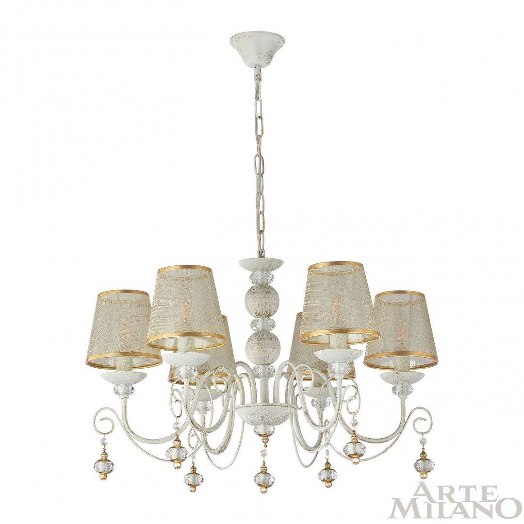 Подвесная люстра Arte Milano Am347620 347620/6 WT+G
