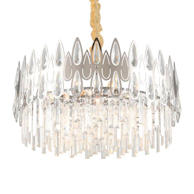 Подвесная хрустальная люстра Riposto Omnilux OML-71703-08