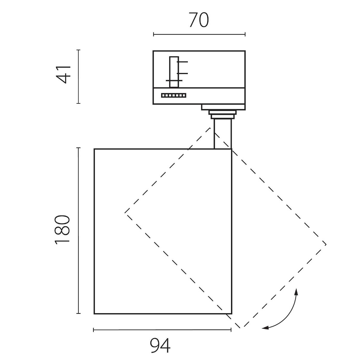 Трековый светильник Lightstar Canno Pro C4406QT