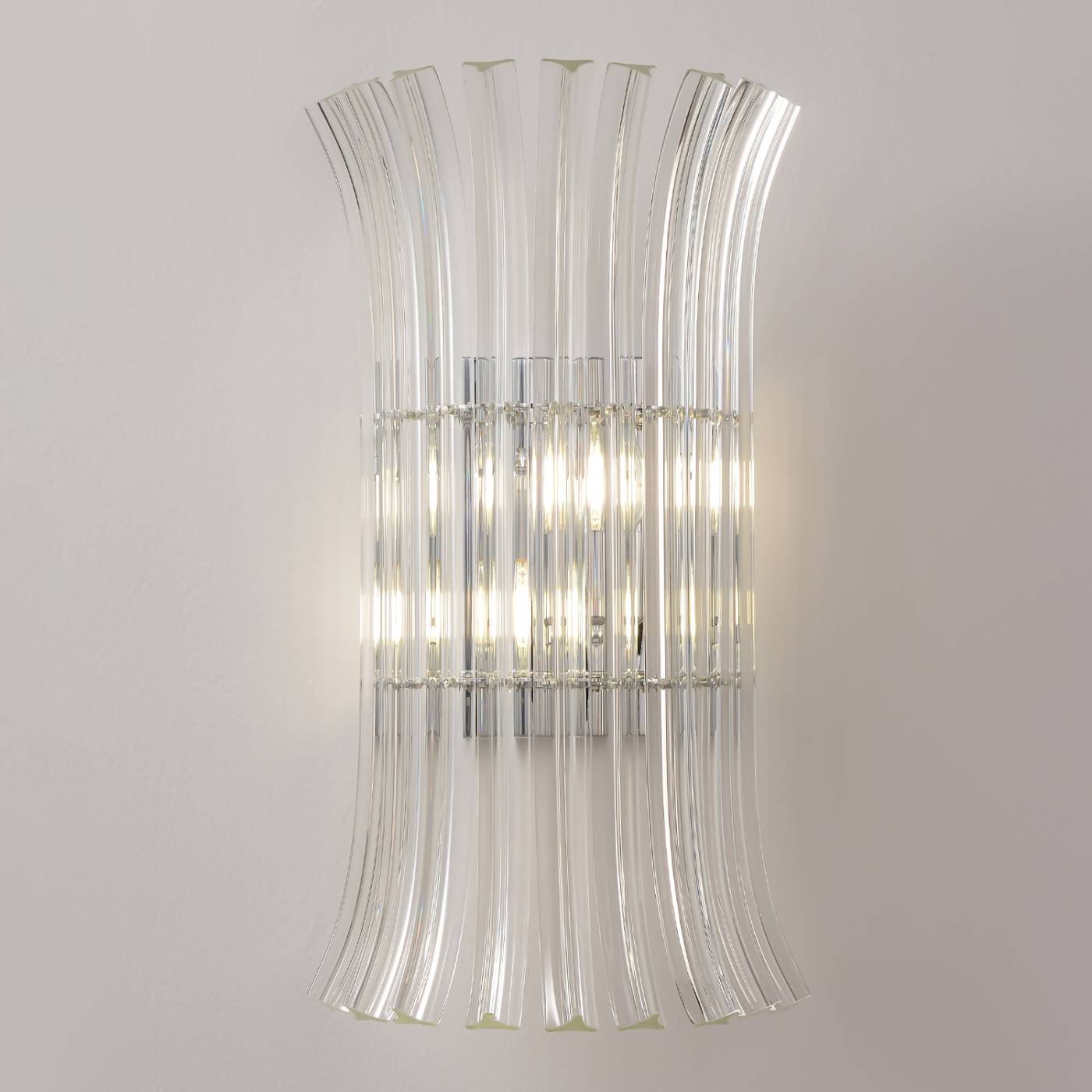 Бра настенное CASCADA Crystal Lux CASCADA AP2 CHROME