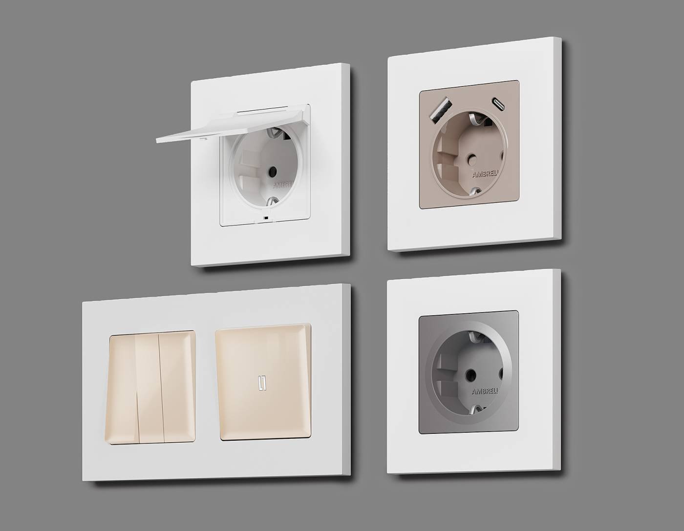 AF250124 Рамка Ambrella Volt Qubi AF250124