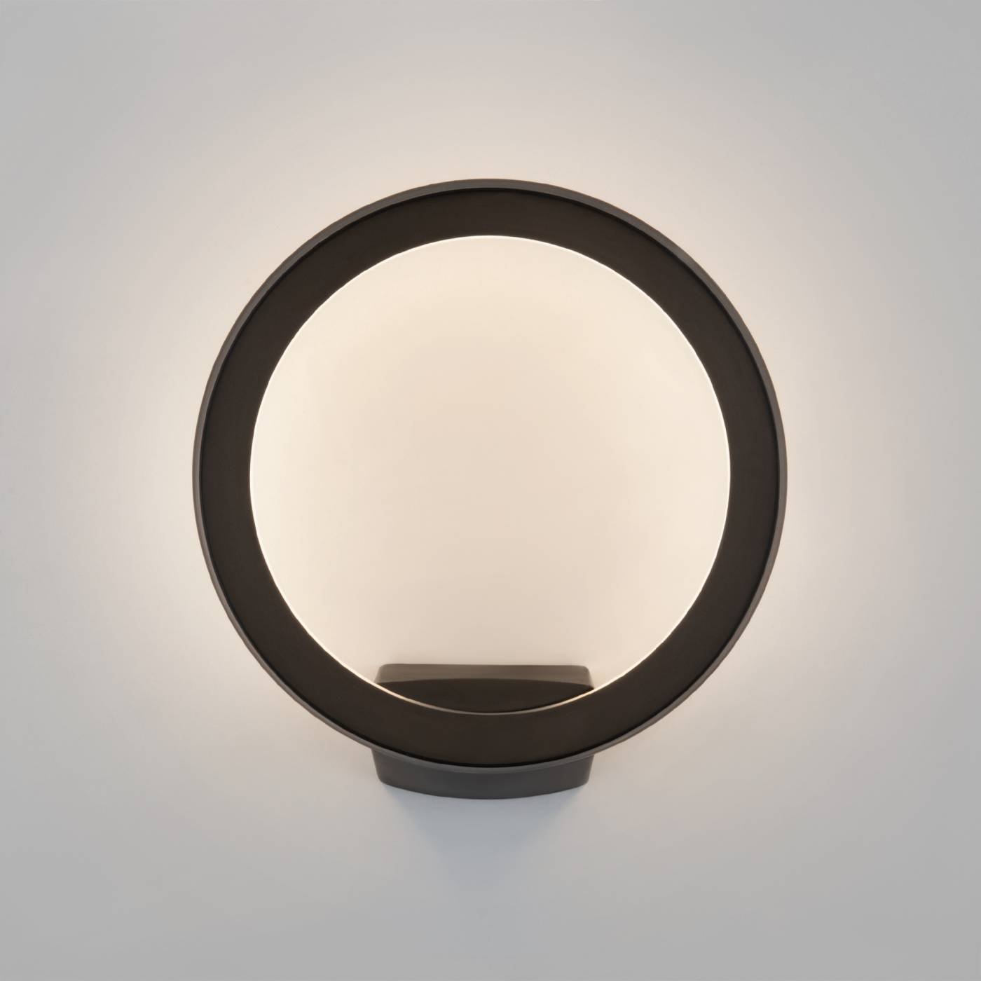 Уличный настенный светильник Elektrostandard Ring 1710 TECHNO LED Ring чёрный