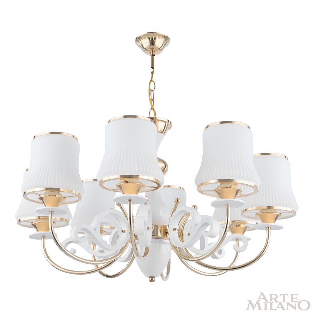 301097/8 Wh/Gd Подвесная люстра Arte Milano Florentia-1097 301097/8 Wh/Gd