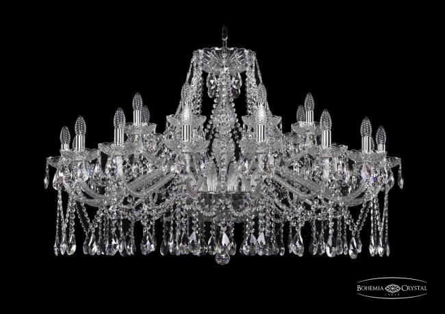 Подвесная хрустальная люстра 1413 Bohemia 1413/16+8/400 Ni