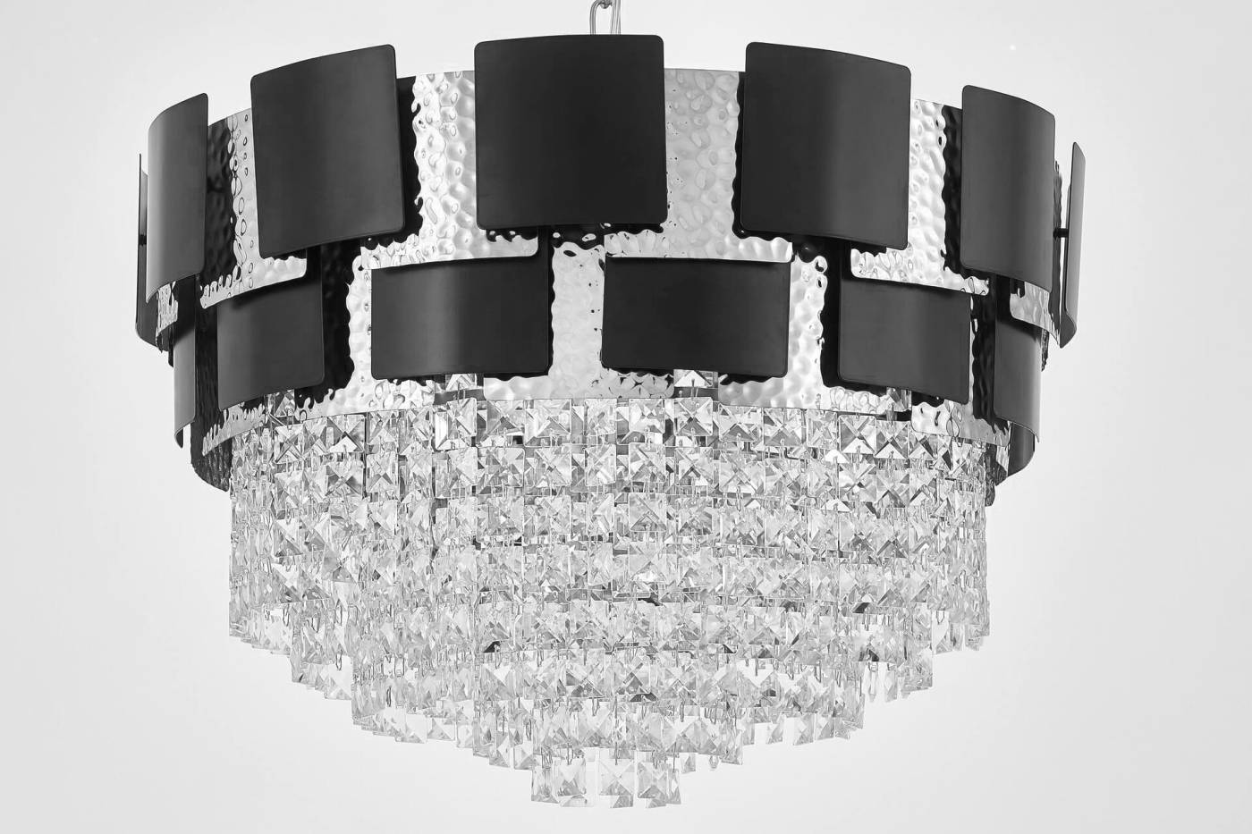 LDP 7045-600 BK+CHR Подвесная люстра Lumina Deco Molina LDP 7045-600 BK+CHR