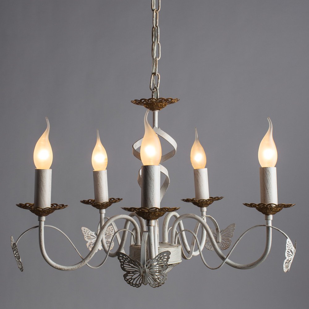 Люстра с бабочками Ali A6114LM-5WG Arte Lamp