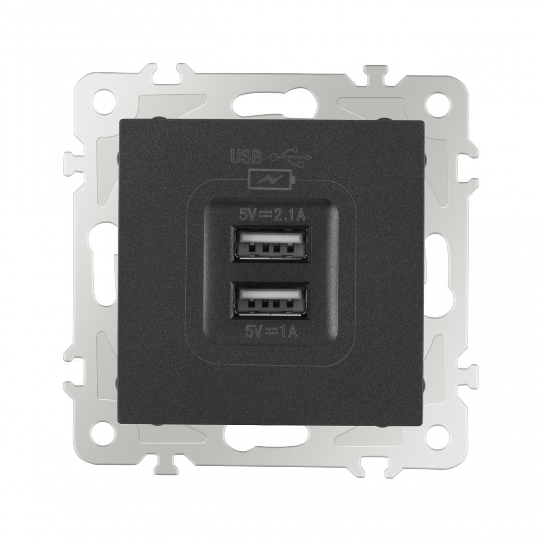 Розетка Arte Milano Am-206 206.46-1.black