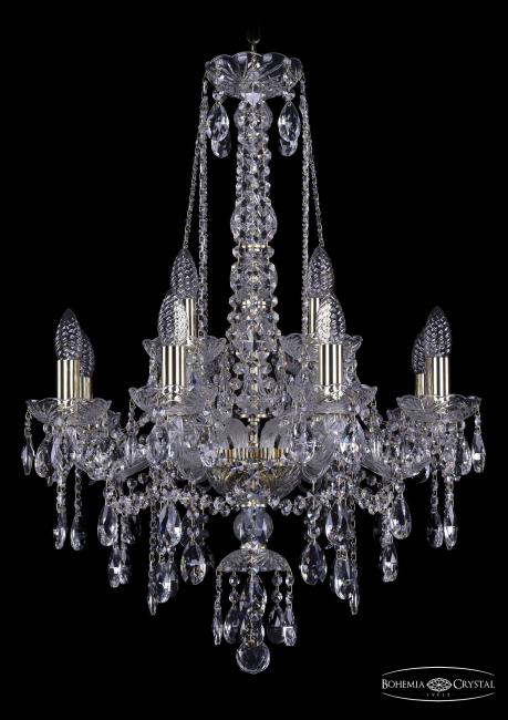 Подвесная хрустальная люстра 1415 Bohemia 1415/8+4/200/h-75 G