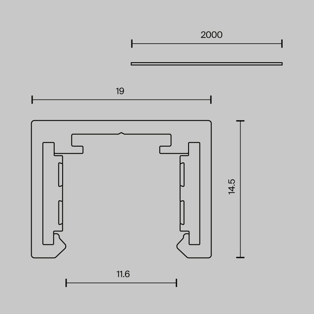 TRX239-412B Шинопровод Busbar trunkings Exility X Maytoni TRX239-412B