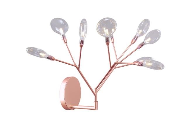 EVITA AP9 COPPER/TRANSPARENT Настенное бра Crystal Lux Evita EVITA AP9 COPPER/TRANSPARENT