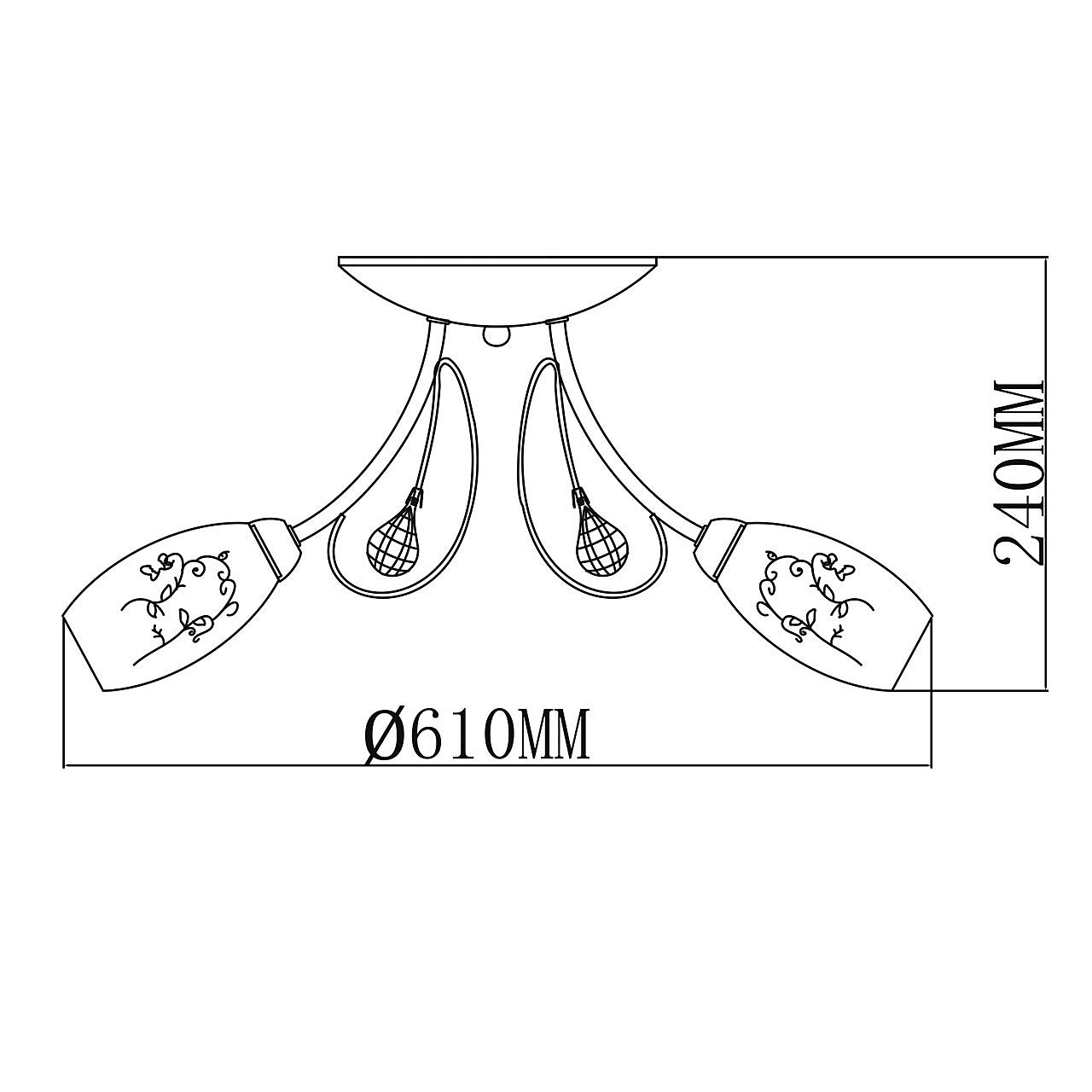Потолочная люстра MW Light Фиеста 267013403