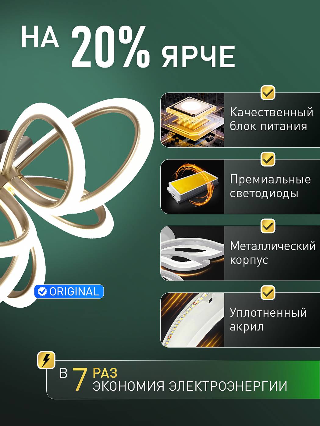 HIGH-TECH LED LAMPS 82054 Потолочная люстра Natali Kovaltseva Euro HIGH-TECH LED LAMPS 82054