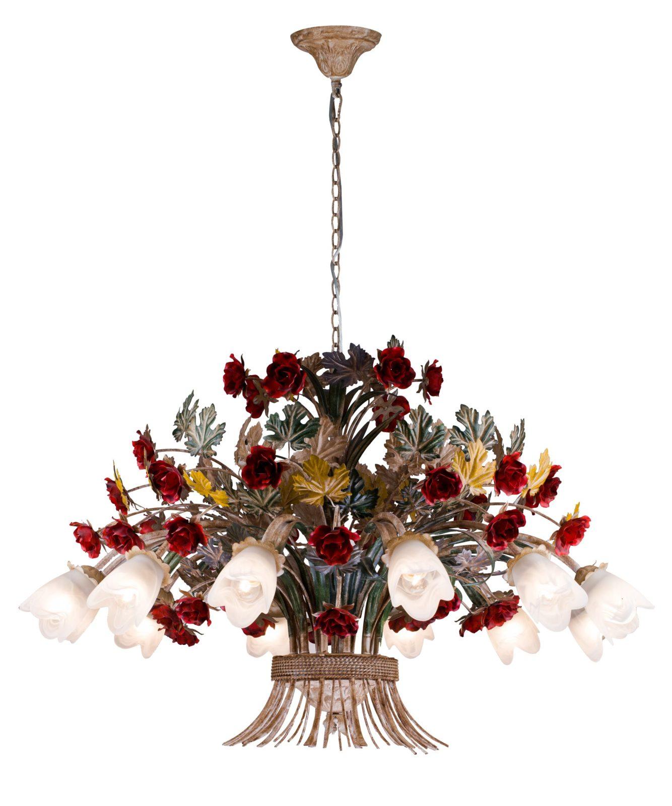Fiori di rose 1760.12 Люстра подвесная с цветочками Fiori di rose Fiori di rose 1760.12 Lucia Tucci