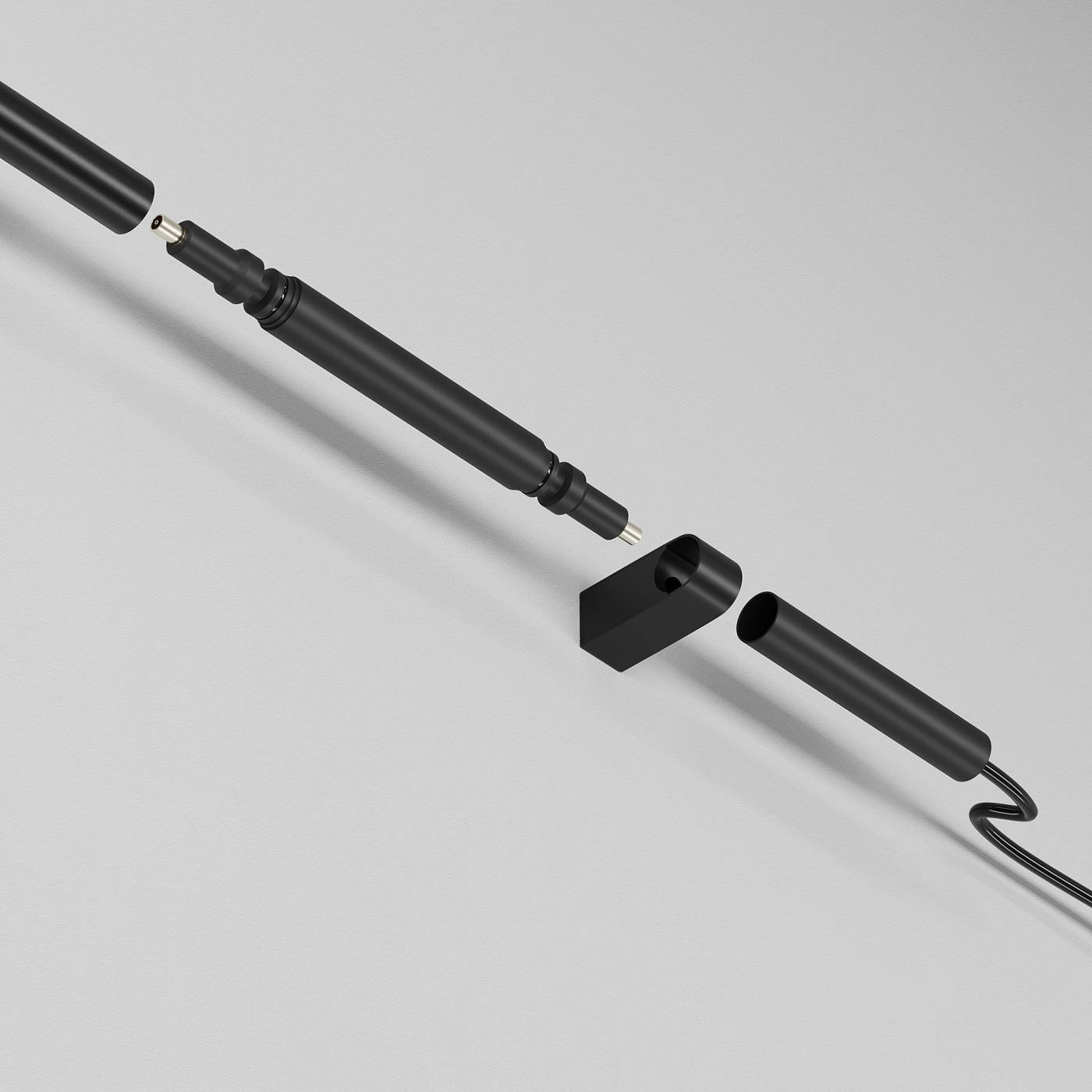 CA003EC-B Заглушка с питанием для для штанговой системы Axity Maytoni Accessories for system Axity CA003EC-B