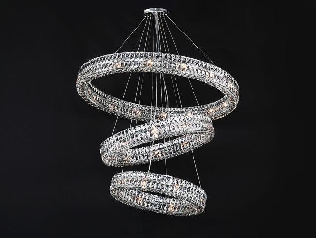 Потолочная чашка Newport Elizabeth 2 Потолочная чашка 8550 D15 3 вертик.кольца chrome