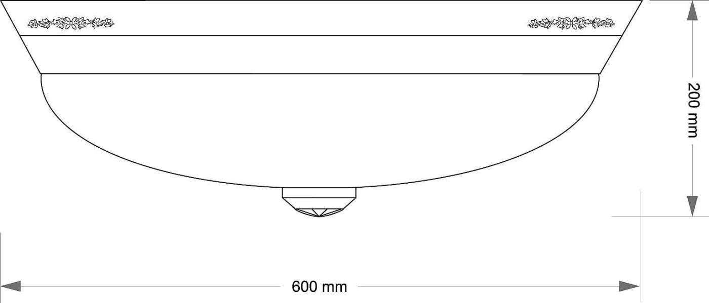 Светильник потолочный Kutek Bellagio BEL-PL-3(BN)