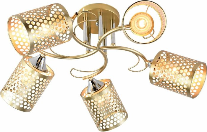 Потолочная люстра 01322-0.3-05 MATT GOLD+CR