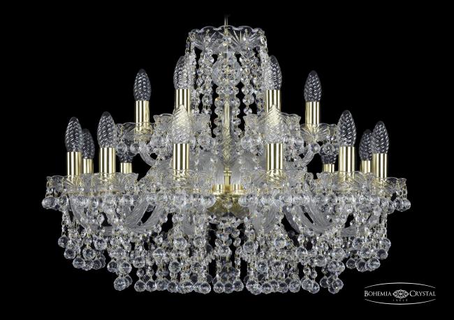 1409/12+6/240 G Подвесная хрустальная люстра 1409 Bohemia 1409/12+6/240 G