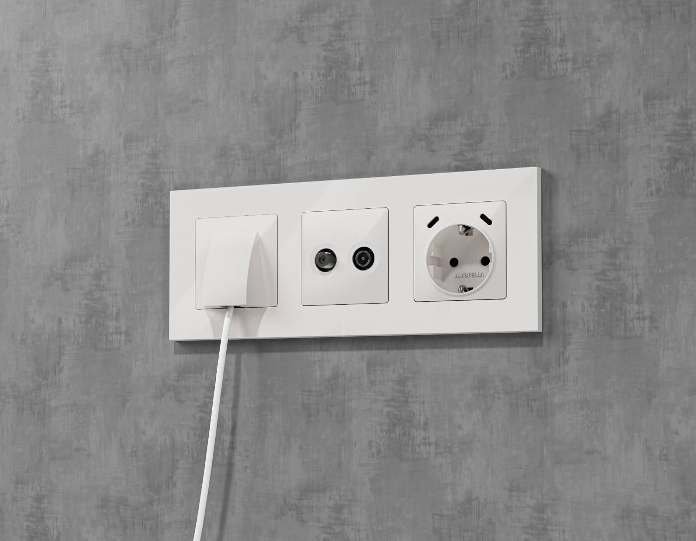 Комплект вывода кабеля с фикатором Ambrella Volt ALFA MA115810