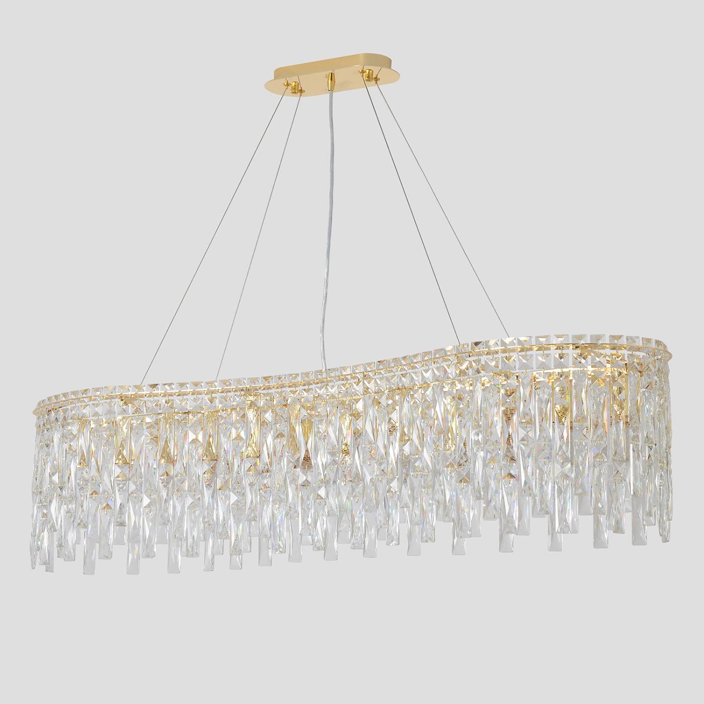 ABRIL SP12 L1200 GOLD Подвесная люстра Crystal Lux Abril ABRIL SP12 L1200 GOLD