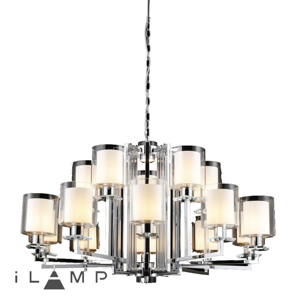 Подвесная люстра iLamp King RM6201-10+5 CR+CL