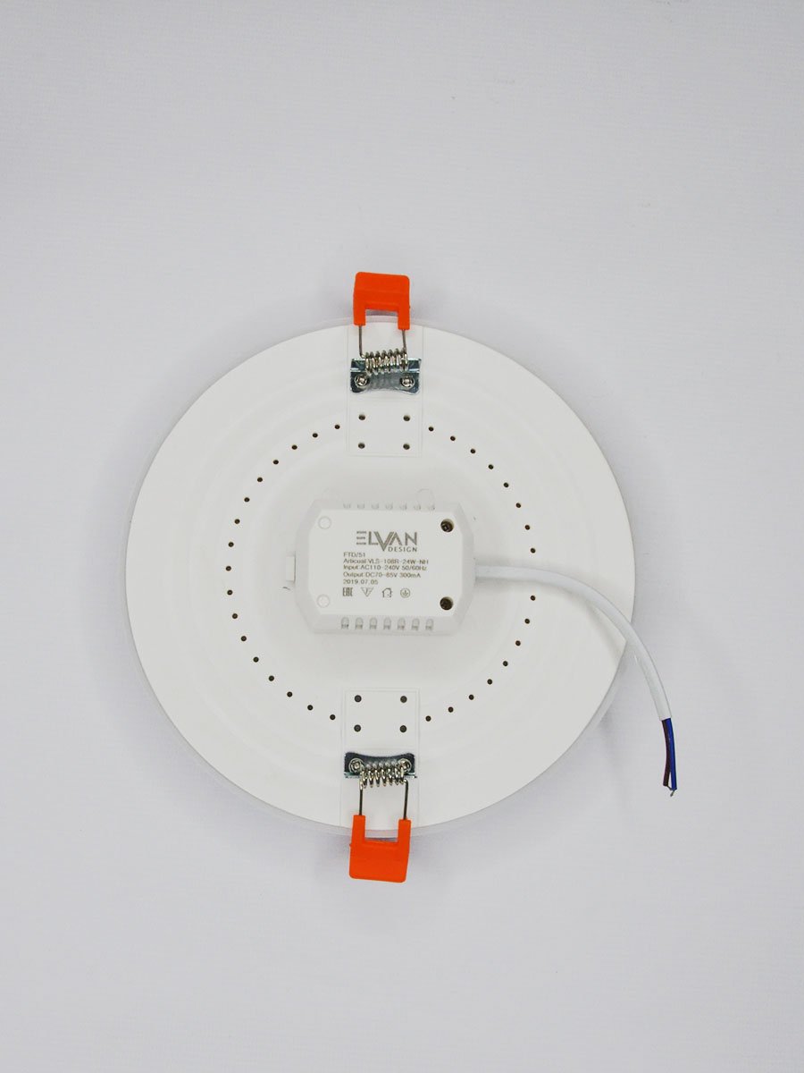 Встраиваемый светильник Elvan VLS-108R-24W-NH-Wh