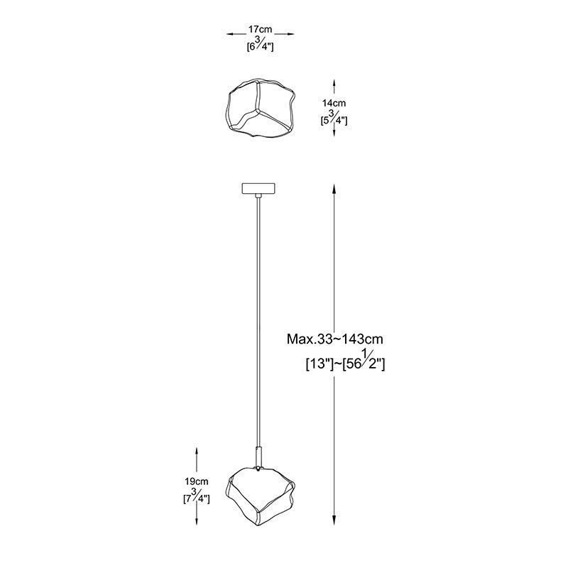 P0488-01F-F4FZ Светильник подвесной Zumaline Rock P0488-01F-F4FZ