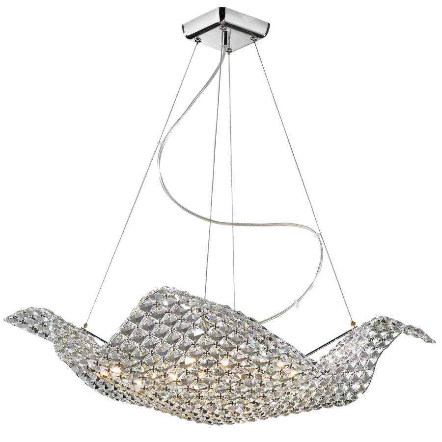 2181/8 Подвесная хрустальная люстра Fitta Odeon Light 2181/8