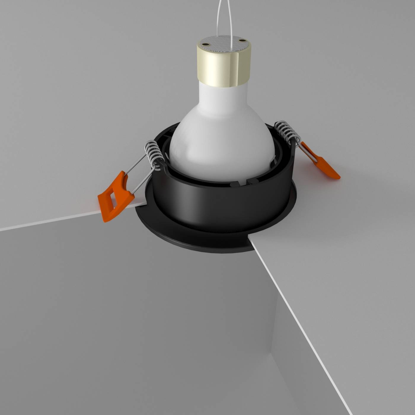 КРАТЕР черный Встраиваемый светильник Interiorlight Кратер КРАТЕР черный