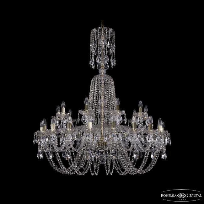 1402/20+10/400/XL-130 G Подвесная хрустальная люстра 1402 Bohemia 1402/20+10/400/XL-130 G