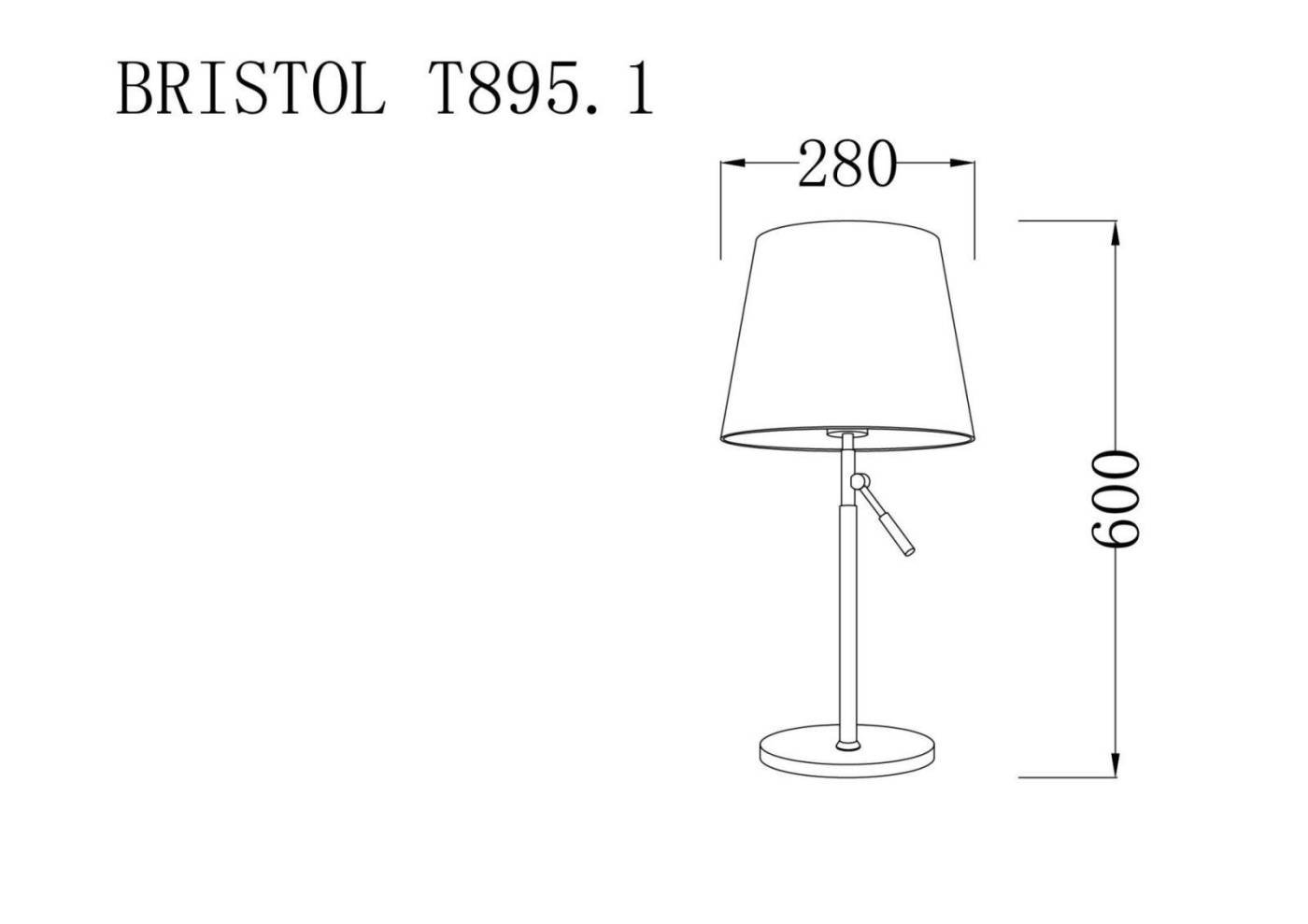 BRISTOL T895.1 Настольная лампа Lucia Tucci Bristol BRISTOL T895.1