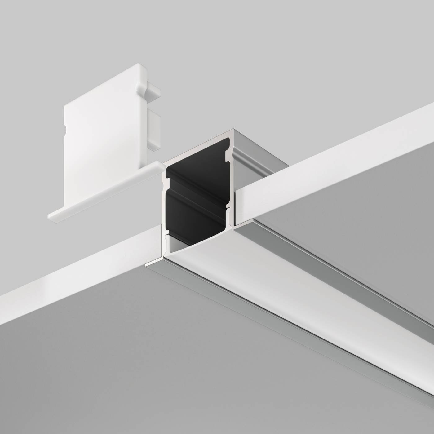ALM-2720-S-2M Алюминиевый профиль встраиваемый 27x20 Maytoni Алюминиевый профиль ALM-2720-S-2M