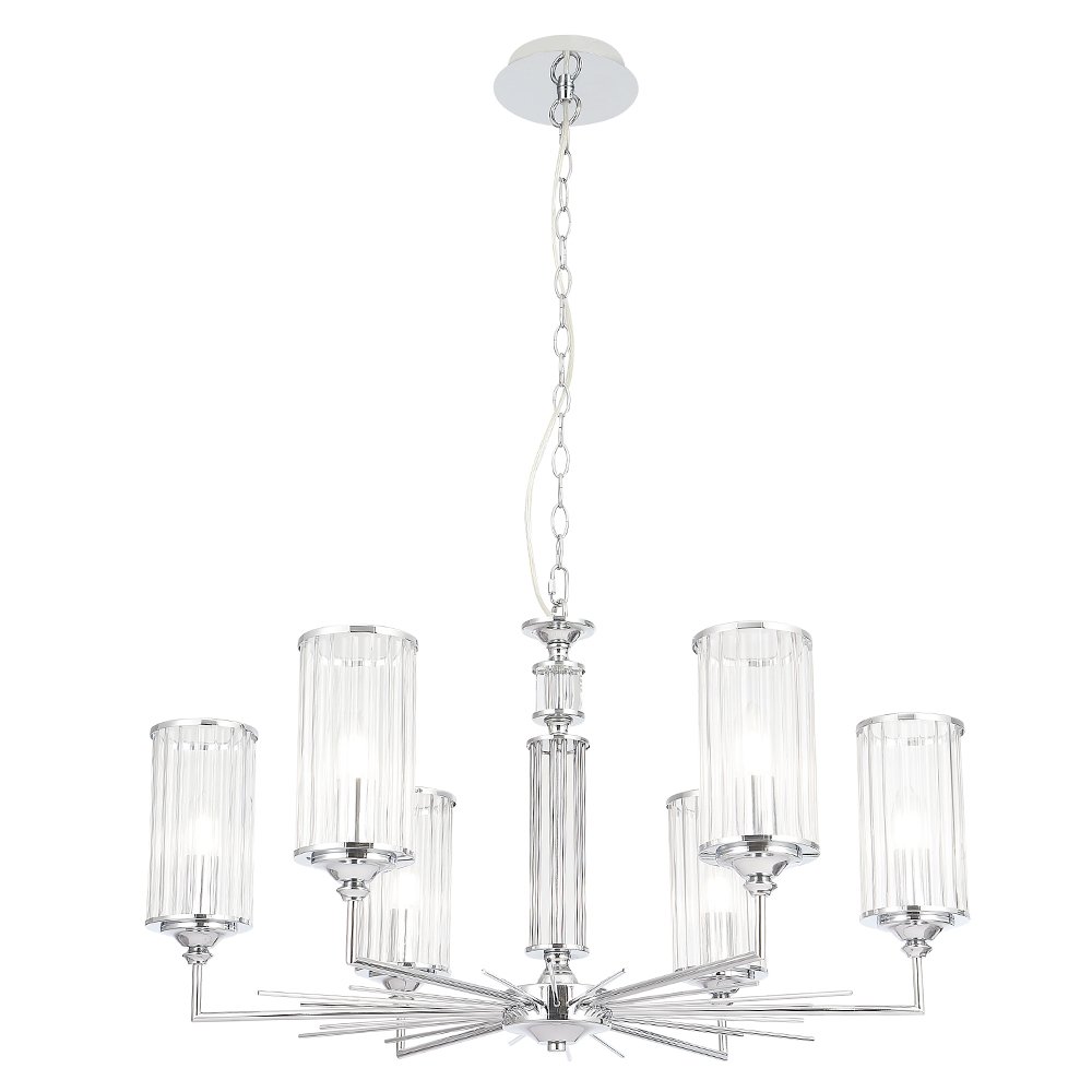 Подвесная люстра Crystal Lux Gloria GLORIA SP6 CHROME