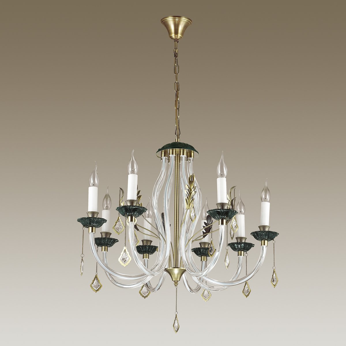 3985/8 Подвесная хрустальная люстра Arizzi Odeon Light 3985/8