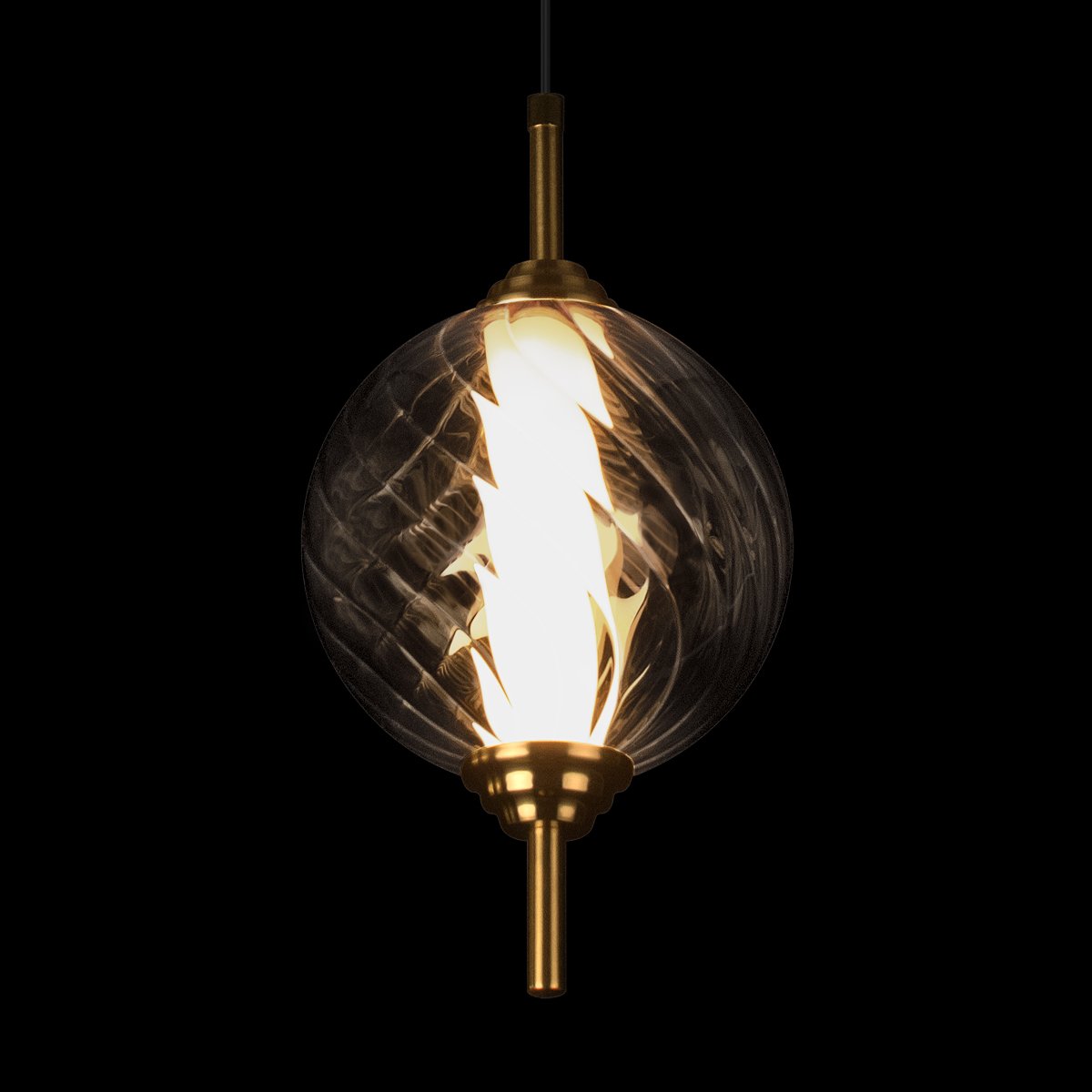 Светильник подвесной Loft It Helix 10421/B Smoke