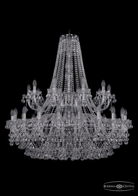 Подвесная хрустальная люстра 1409 Bohemia 1409/20+10/400/2d Ni