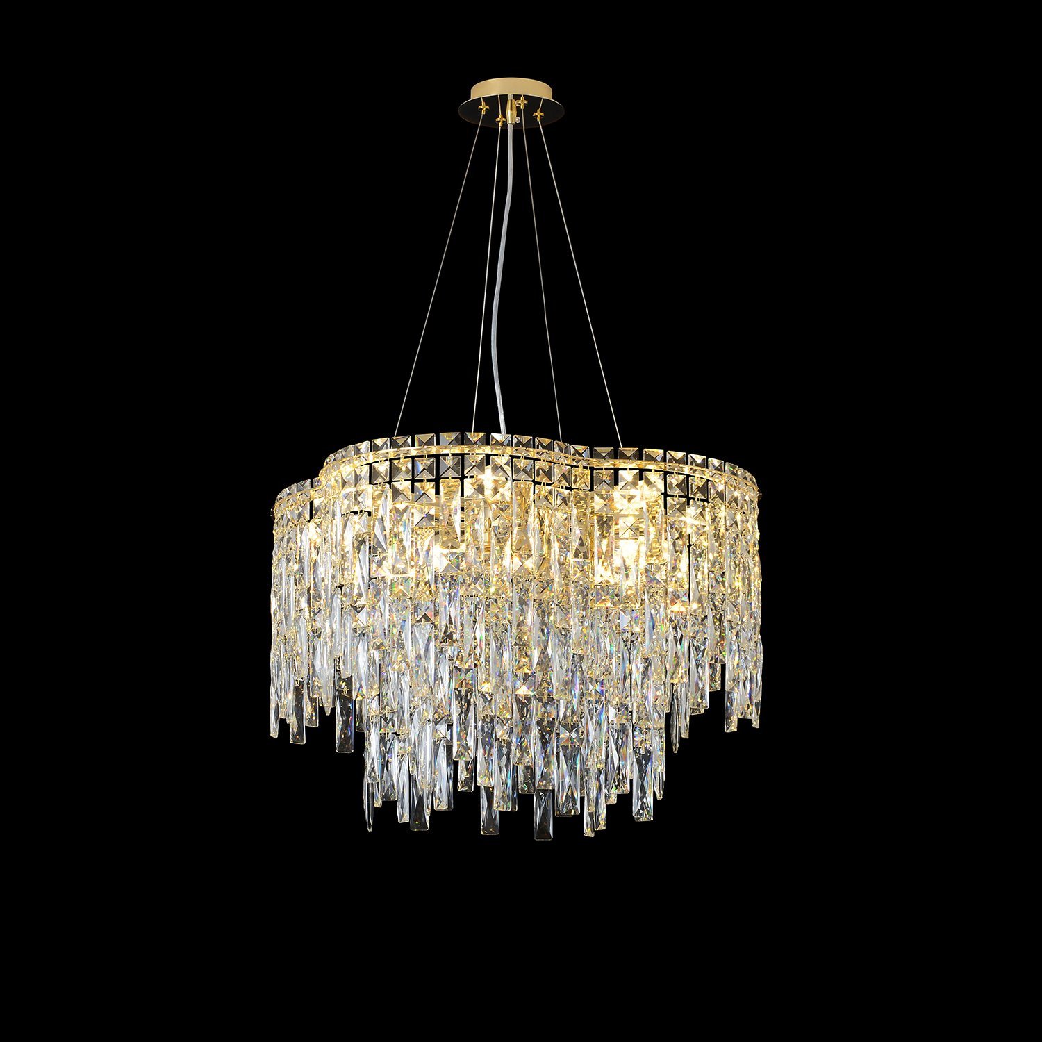 ABRIL SP12 GOLD Подвесная люстра Crystal Lux Abril ABRIL SP12 GOLD