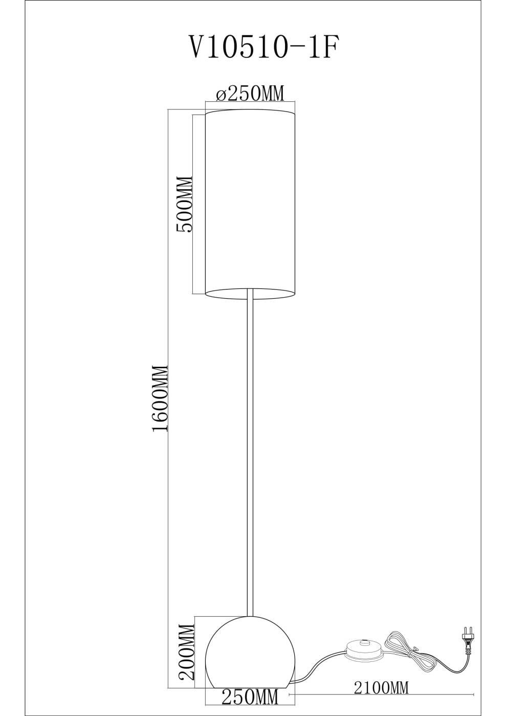 V11590-1F Торшер напольный Moderli V11590-1F