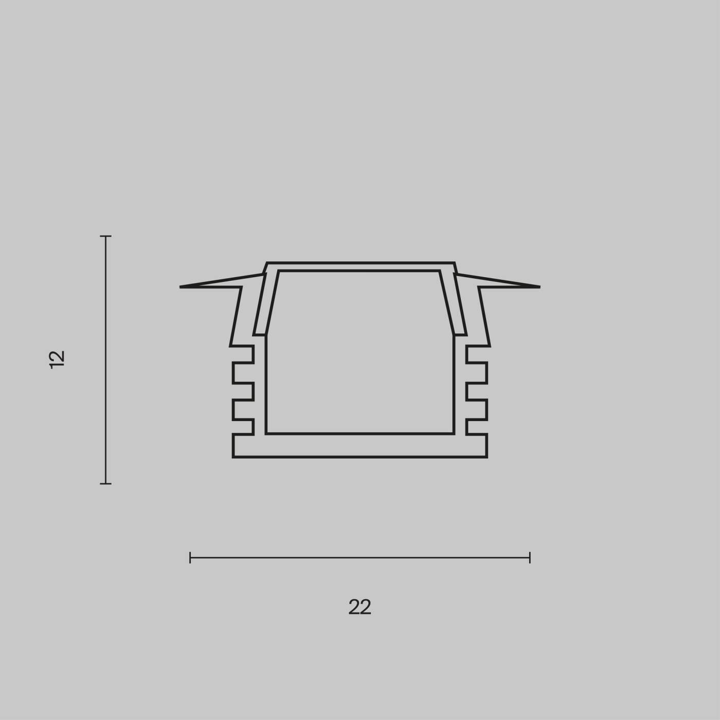 Профиль Maytoni ALM006S-2M