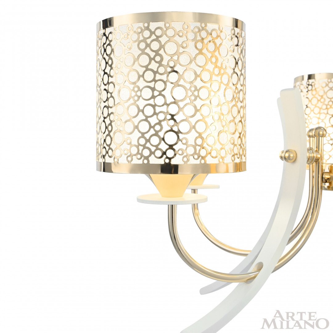 Подвесная люстра Arte Milano Florentia-6067 306067/5 Wh/Gd